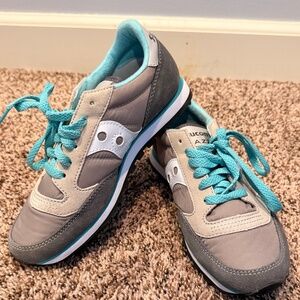 Saucony Jazz Original Women’s Sneakers Gray Teal Size 6